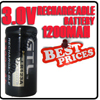 GTL CR123A 3.0V 1200mAh Li-ion [dr @P{