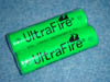 Ultrafire 3.7V 18650 2600mAh Lithium 充電池 GREEN